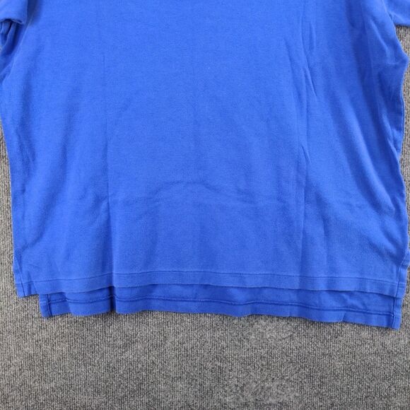 Polo Ralph Lauren Men's Polo Shirt Blue XL Short Sleeve High Low Hem Cotton - Picture 8 of 12